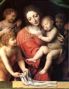 Bernadino Luini The Virgin Carrying the Sleeping Child with Three Angels (mk05) china oil painting reproduction